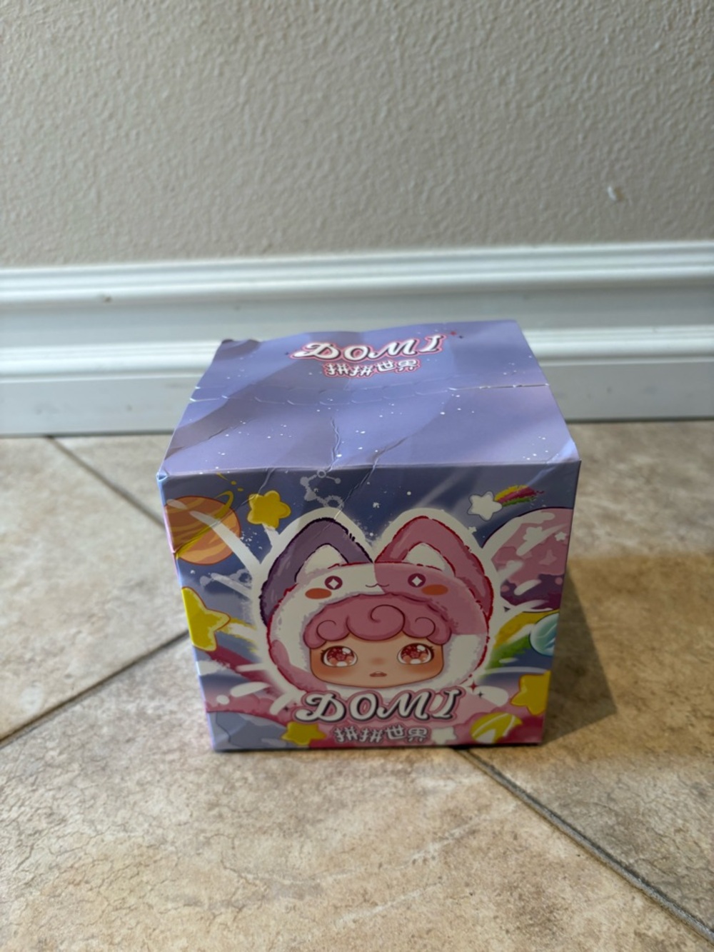Damaged box Domi Pinpin World Plush Series Blind Box.